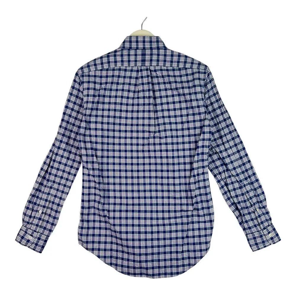 New Polo Ralph Lauren Men US XS Blue Soft 100% Cotton Shirt Button Down - Picture 2 of 11
